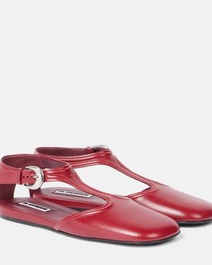 Jil Sander Leather Flats - Pink