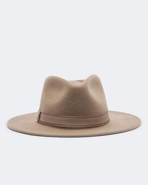 Max Mara Wool And Cashmere Fedora - Natural