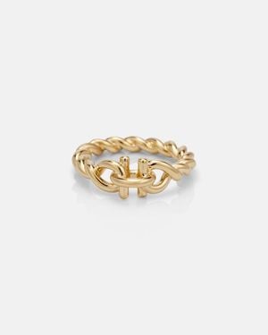 Ferragamo Plated Ring - White