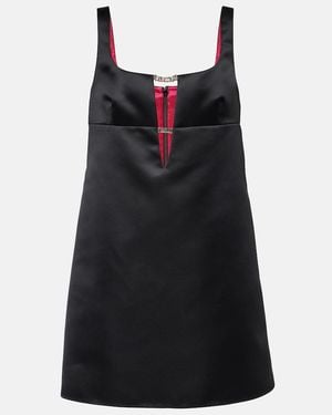 Nina Ricci Cutout Satin Minidress - Black