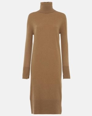 JOSEPH Cashmere Turtleneck Jumper Dress - Natural