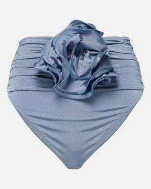 Magda Butrym Verziertes Bikinihoeschen - Blau