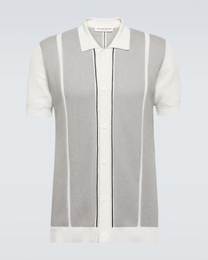 Orlebar Brown Tiernan Ripley Knitted Cotton Shirt - White