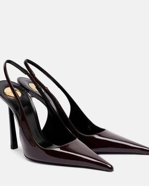 Saint Laurent Vendome Slingback Heels - Black