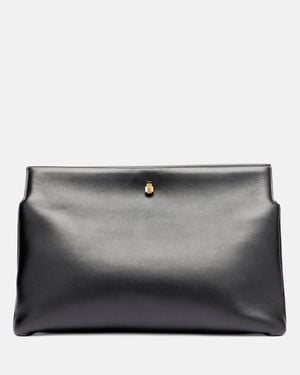 Phoebe Philo Clutch Trifold Medium Aus Leder - Grau