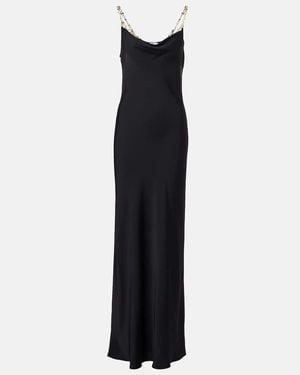 Rabanne Chain-Detail Gown - Black