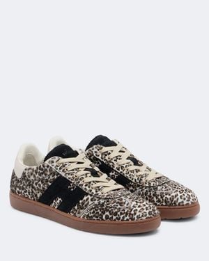 Hogan H647 Printed Calf Hair Sneakers - Brown