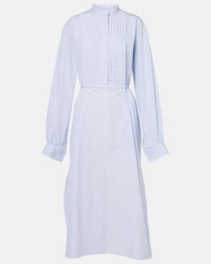 Jil Sander Cotton Shirt Dress - Blue