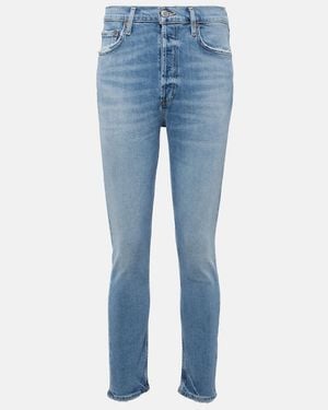 Agolde Nico High-Rise Skinny Jeans - Blue