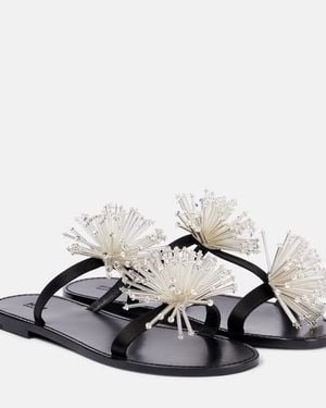 PUCCI Beaded Sandals - Black