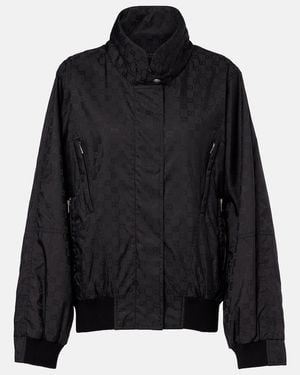 Gucci Gg Cotton-Trimmed Jacket - Black