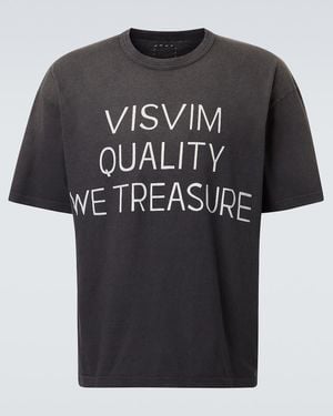 Visvim Jumbo Printed Cotton-Blend T-Shirt - Black