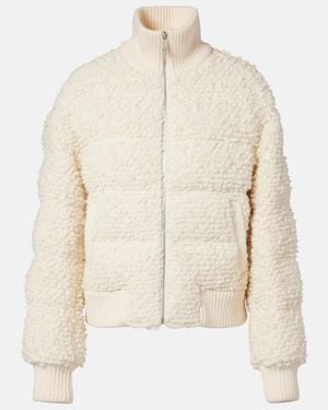 Perfect Moment Apres Wool Down Bomber Jacket - Natural