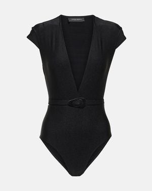 Adriana Degreas Belted Swimsuit - Black