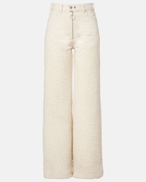 CORDOVA Kozzy Wool-Blend Wide-Leg Trousers - Natural