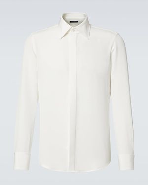 Thom Sweeney Silk Shirt - White