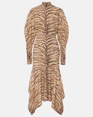Stella McCartney Jersey Midi Dress - Natural