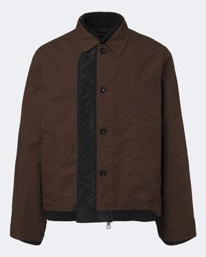 Sacai Reversible Technical Jacket - Brown