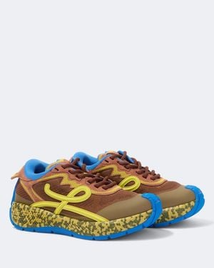 Loewe Sneakers Pogo Mit Veloursleder - Blau