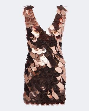 Rabanne Sequined Minidress - Pink