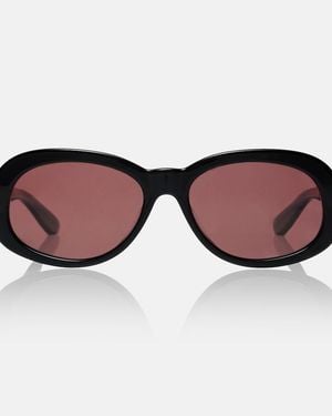 Brunello Cucinelli Ovale Sonnenbrille Claire Monili - Braun
