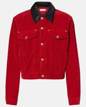Versace Cotton Corduroy Jacket - Red