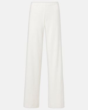 Lisa Yang Aina Cotton And Cashmere Wide-Leg Pants - White