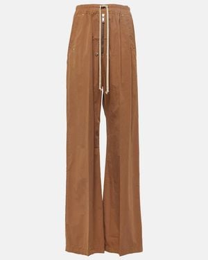 Rick Owens Drkshdw Geth Bela Cotton Track Trousers - Brown