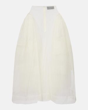 Simone Rocha Tulle Midi Skirt - White