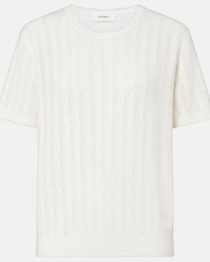 Lisa Yang Pullover Suyin Aus Baumwolle Und Kaschmir - Weiß