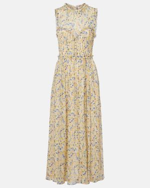 Ulla Johnson Maxikleid Kasia Aus Seidenchiffon - Mettallic
