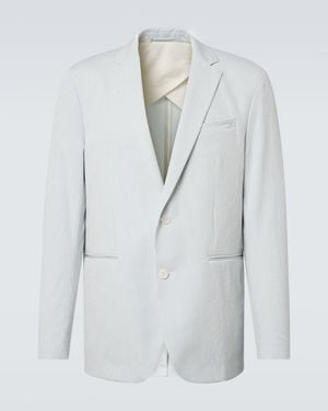 Orlebar Brown Blazer Garret Aus Seersucker - Weiß