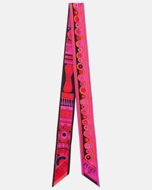 PUCCI Tuch Iride Aus Seiden-Twill - Rot