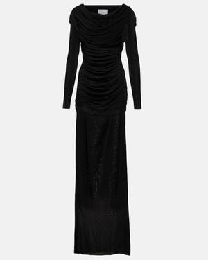 GIUSEPPE DI MORABITO Ruched Gown - Black