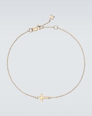 Mateo Mini Cross 14Kt Bracelet - White