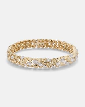 Rainbow K Armreif Blossom Small Aus 14Kt Gelbgold (585/1000) Mit Diamanten - Mettallic
