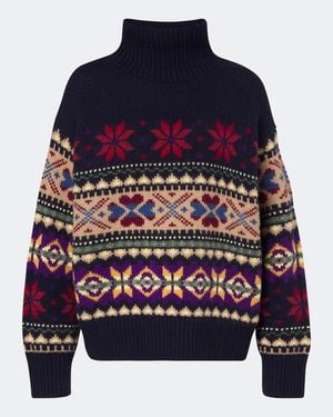 Polo Ralph Lauren Rollkragenpullover Aus Einem Wollgemisch - Blau