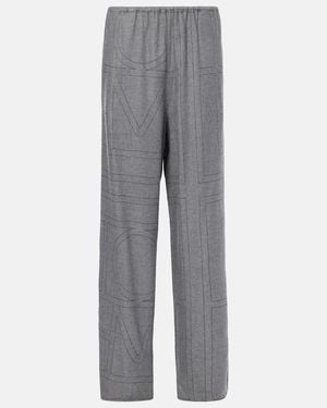 TOTEME Monogram Pants - Gray