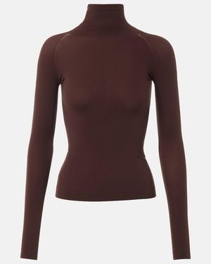 Alaïa Jersey Top - Brown