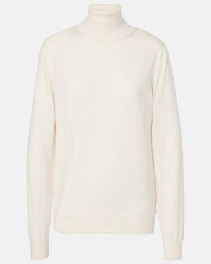 The Row Rollkragenpullover Heva Aus Woll-Jersey - Weiß