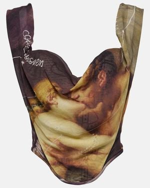 Vivienne Westwood The Kiss Sunday Bustier Top - Metallic