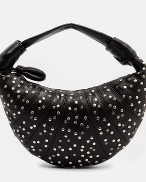 Lemaire Croissant Large Leather Shoulder Bag - Black