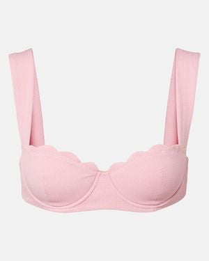 Marysia Swim North Scalloped Bikini Top - Pink