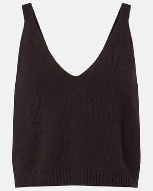 Lisa Yang Violia Cashmere Crop Top - Black