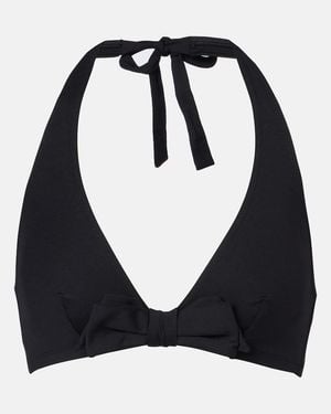 Eres Style Halterneck Bikini Top - Black
