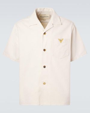 Valentino Vgold Denim Shirt - Natural