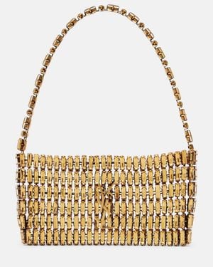 Saint Laurent Bolso Al Hombro Cassandre Adornado - Metálico