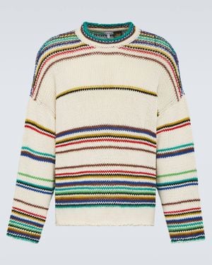 Loewe Paula'S Ibiza Striped Cotton-Blend Jumper - Multicolour