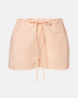 KHAITE Short Robbie En Coton - Neutre