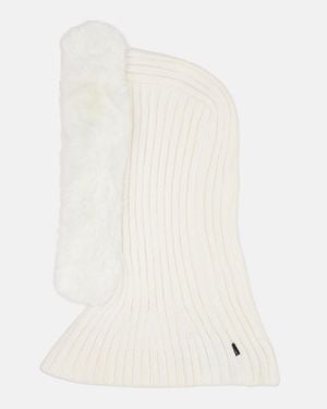 Goldbergh Naomi Ribbed-Knit Ski Mask - White